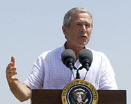 George Bush is to speak at theVeterans of Foreign Wars congress 