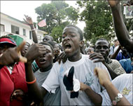 Weah's supporters denounced results claiming fraudulence 