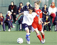 Honey Thaljieh, team captain, in action in Abu Dhabi