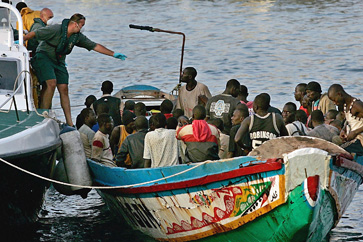 African would-be Canary Islands immigrants