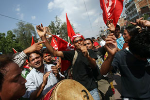 Rally in Kathmandu, Nepal's capital