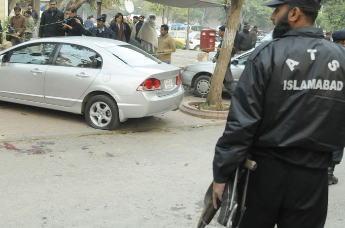 Scene of Taseer assassination Pakistan