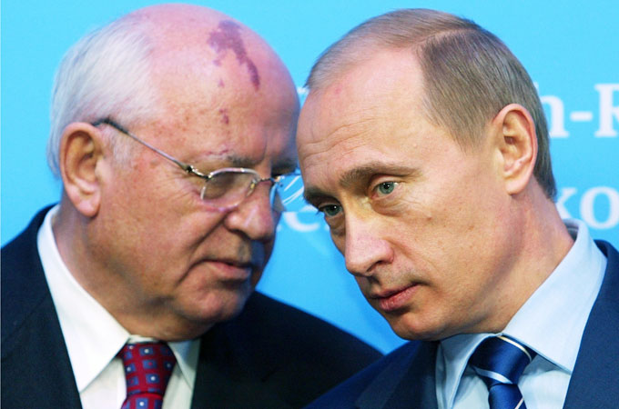 Gorbachev and Putin