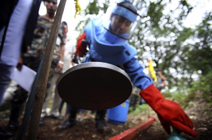 Nepal land mines