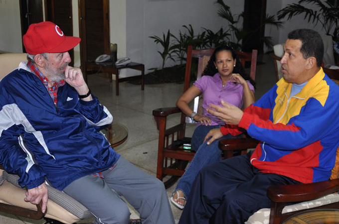 Chavez and Castro in Cuba