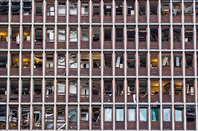 Oslo bomb damage