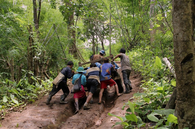 Transportation in the forest on Thai-Myanmar border FOR 101 EAST - The World’s Longest Ongoing War