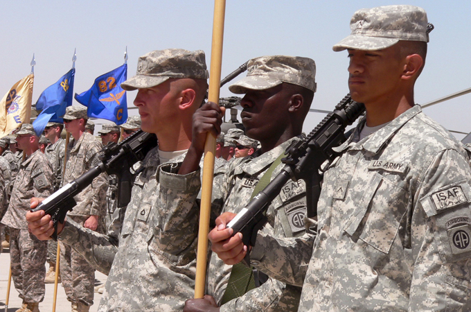 US troops in Afghanistan