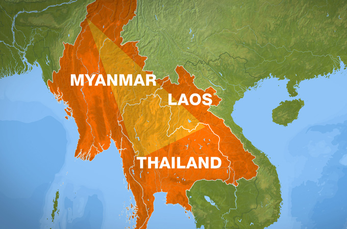 Golden triangle map