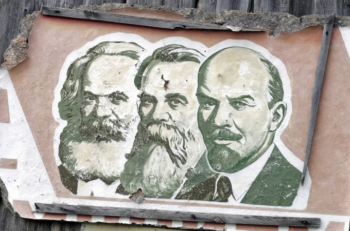 marx, lenin and engels