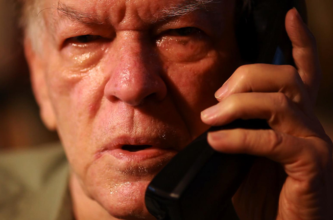 Gene Sharp on the phone