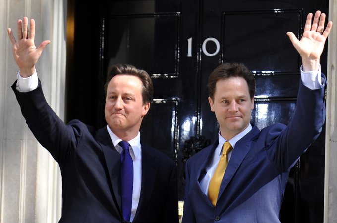 David Cameron and Nick Clegg