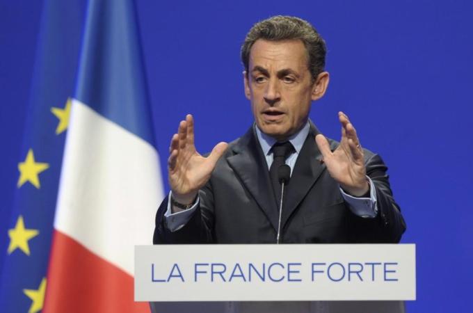 Nicolas Sarkozy campaigns for 2012 Presidential Elections in France