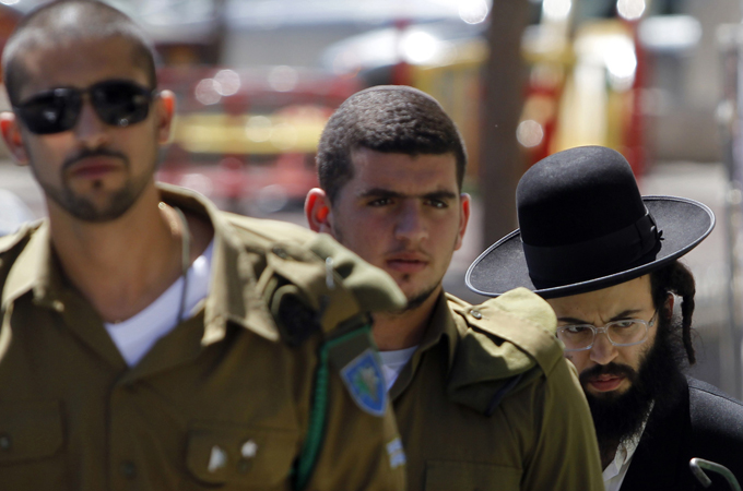 An ultra-Orthodox Jewish man