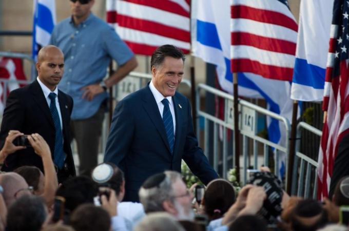 U.S. Republican Presidential Candidate Mitt Romney Visits Jerusalem