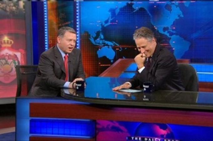 King Abdullah, Jon Stewart