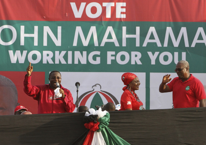 Ghana presidential candidate John Dramani Mahama