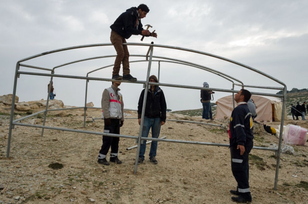 Following the announcement that an illegal Israeli settlement bloc in the West Bank was to be extended, Palestinians decided "to create facts on the ground" by establishing a protest camp on the land likely to be annexed.