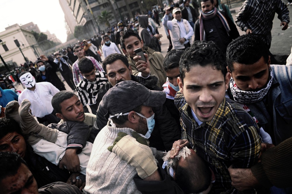 Clashes as Egyptians mark uprising