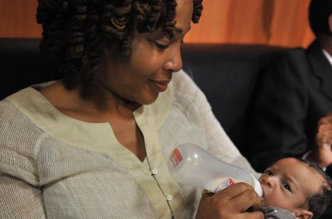 Mrs Green, a US citizen, rests with her