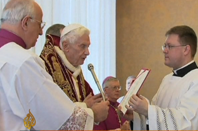 Pope to step down at the end of February