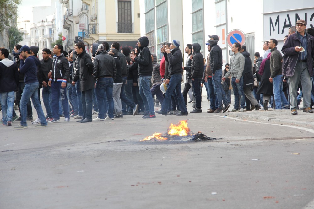 In Pictures: Anger after Belaid Assassination