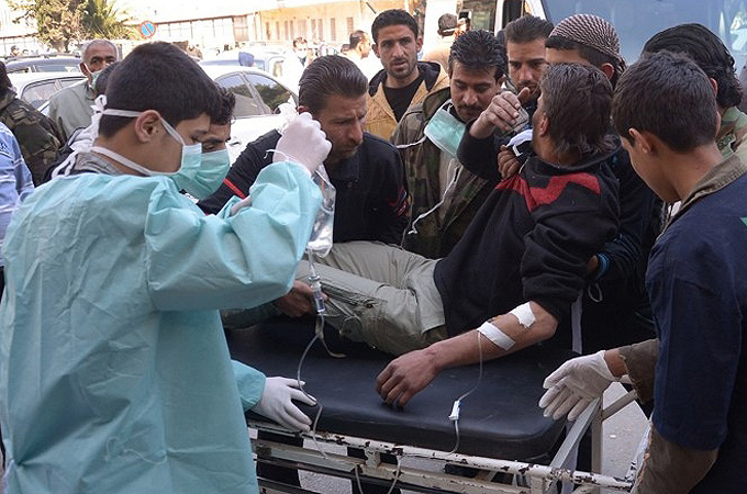 Syrians trade blame over ''chemical attack''