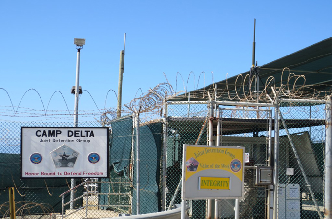 Entrance to camp Delta