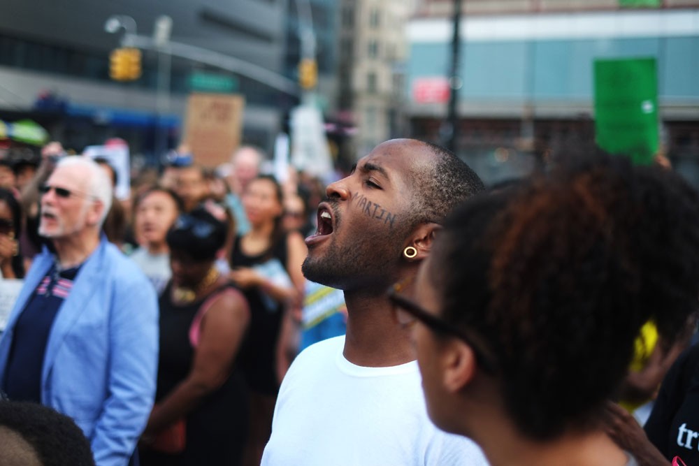 ''Justice for Trayvon'' protest in NYC