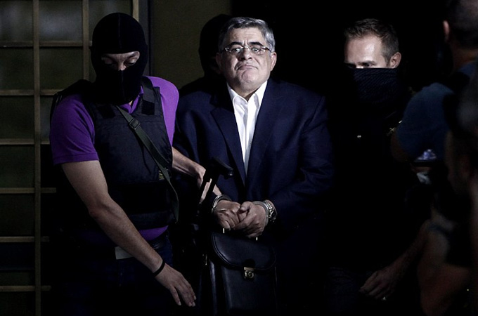 The arrest of Golden Dawn's leadership was prompted by the September 18 murder of a leftist rapper [AFP]
