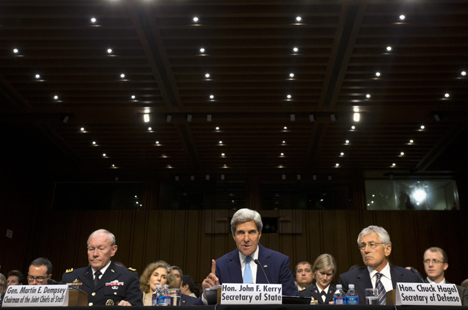 Kerry with Senate Foreign Relations Committee