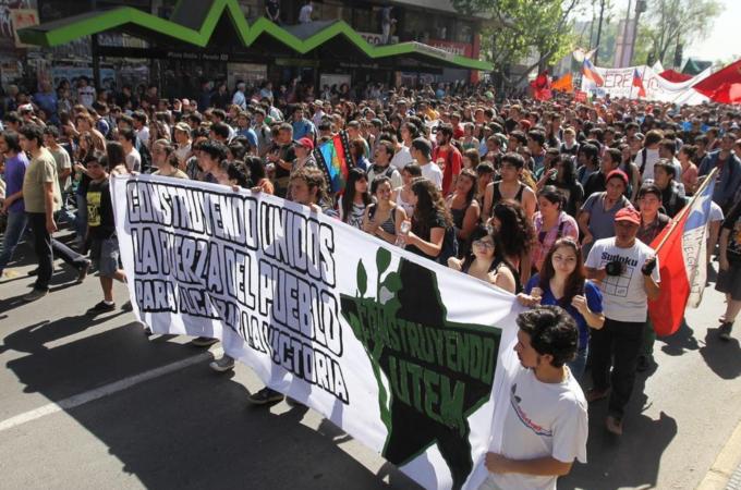 Emerging grassroot political movements will influence Chile's political future [EPA]