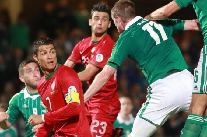 Contrary to popular belief, Ronaldo, left, won't be facing Sweden on his own [EPA]