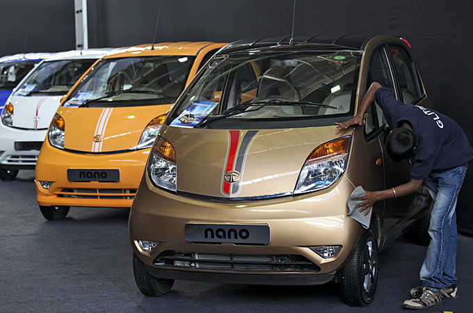 Tata Nano, along with several other best seller cars in India, failed two crash tests in Germany in 2013 [EPA]