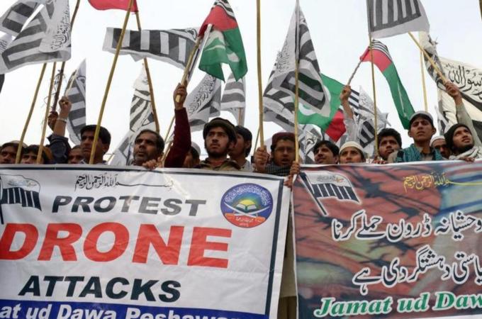 Creating confusion about the term 'drone' directly serves the interests of the drone lobby, writes Tahir [AFP]