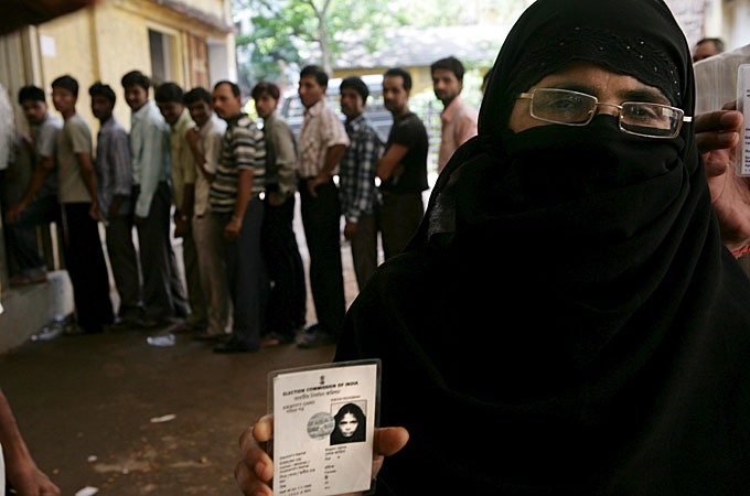 Muslim voters play a decisive role in more than 100 of India's 543 parliamentary seats [File: EPA]