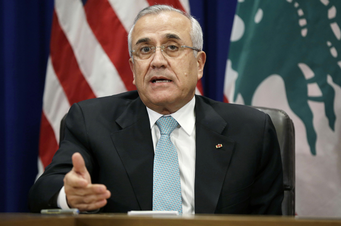 Lebanese President Michel Suleiman's term ends on May 25 [AP]