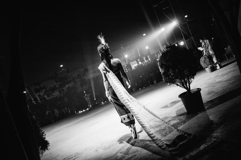 <p>Denish Serm, 18, from Manipur, walking out on stage for her first "Trans Queen Contest" along with 30 participants competing for the title of "Miss Trans Queen North East 2013" in Imphal, the capital of Manipur last December. The competition, now in its third year, was punctuated by dance performances and speeches by LGBT activists. Because of Manipur(***)s acceptance of transgender women, many of the contestants come from Manipur itself and organisers find they have a hard time getting proper representation from all the states in India(***)s northeast.</p>