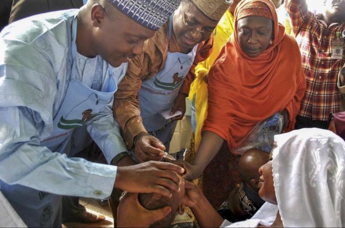 The Nigeria strain of polio has been found in Somalia, Ethiopia and Kenya [EPA]