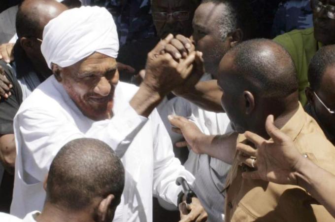 Widely considered to be the staunchest advocate of national dialogue, Mahdi was held in detention for almost a month for his criticism of the Rapid Support Forces [AFP]