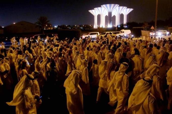 Social media has become a favoured tool for Kuwait's opposition to organise protests and other activities [AFP]