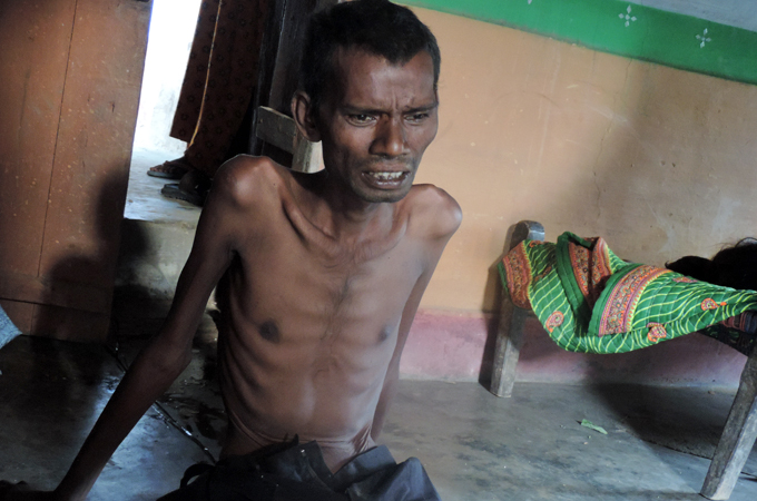 Agnu Murmu spoke to Al Jazeera about the crisis days before he died of cancer [Sanjay Pandey/Al Jazeera]