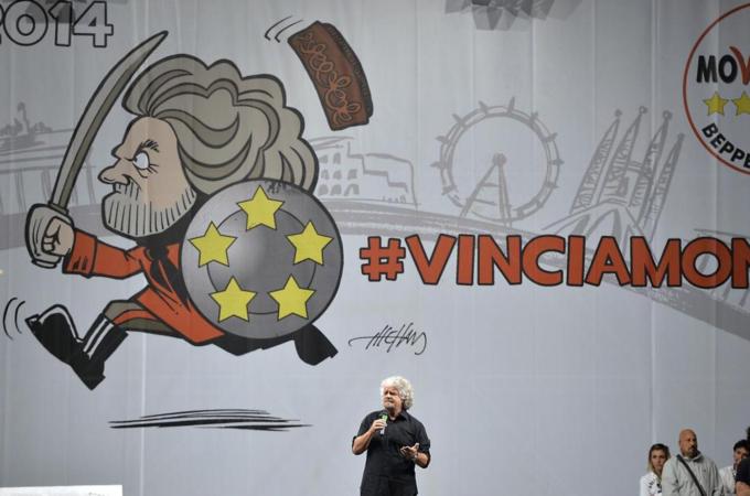 Beppe Grillo founded the anti-establishment Five Star Movement in 2009 [AFP]