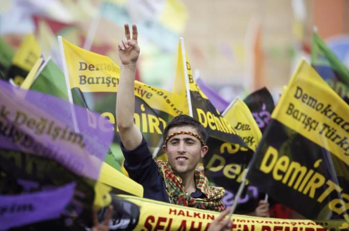 Selahattin Demirtas's campaign has attracted Turkish leftist voters, writes Goksel [Reuters]