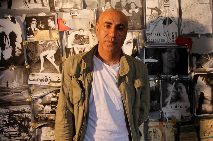 Khalil al-Mozayen used scenes from the summer war in one of his latest film projects [Khaled Alashqar/Al Jazeera]