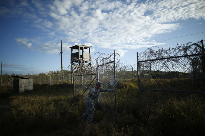 Nearly a dozen detainees have been released in recent weeks, but Guantanamo prison remains open [AP]