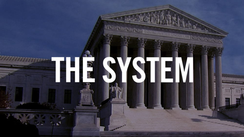 The system - title logo