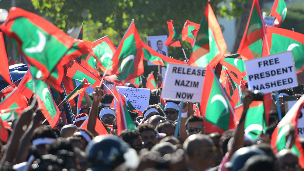 Male Maldives protest