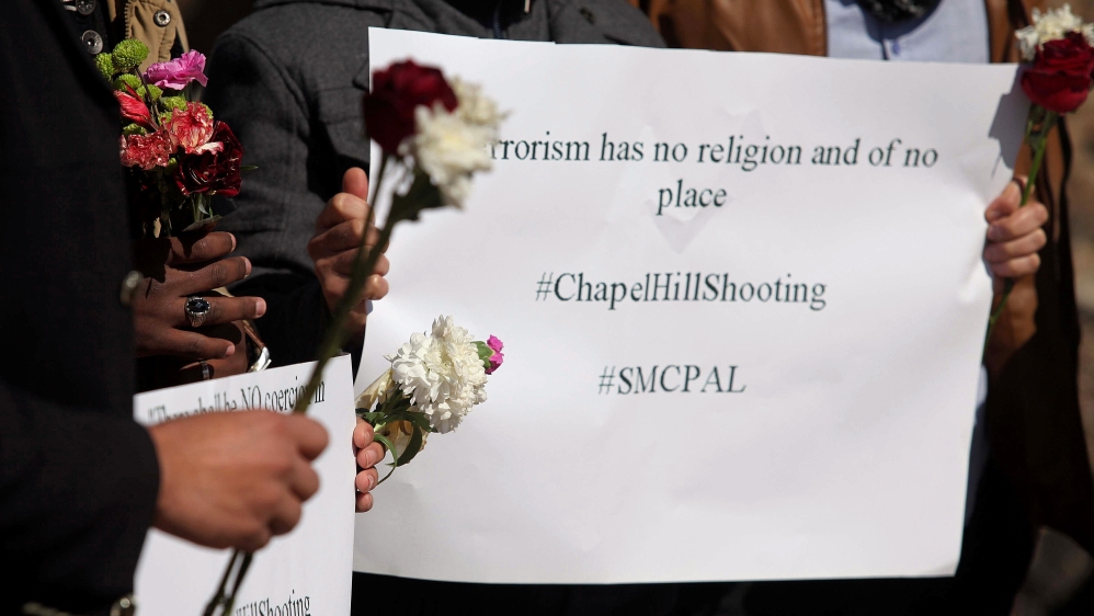 Palestinians remember slain Muslim students