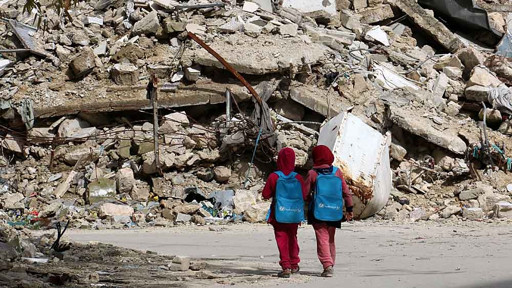 The UN says one in four schools in Syria can no longer be used by students [AFP]